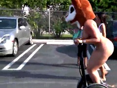 carmen de luz riding a segway