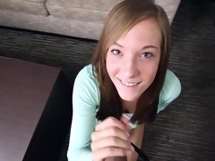 Teen in a hotel room for a hardcore porn audition