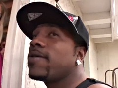 Naughty slut Jordan Kingsley pleases a huge black cock