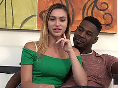 Sexy Ana Rose takes her first BBC!