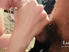 Copulation on a Public Beach in Greece with Male Milk in Mouth
