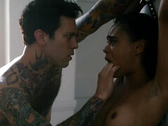 Sucer une bite, Noir ébène, Hard, Hd, Interracial, Seins naturels, Petite femme, Nénés