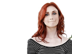 Zwart, Interraciaal, Masturbatie, Roodharige vrouw, Mager, Strippen, Tiener, Tieten likken