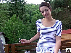 Amateur, Fait maison, Masturbation, De plein air, Fumer