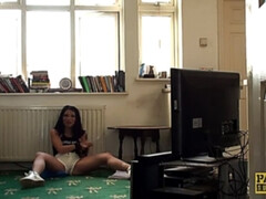 黒人, イギリス人, チン, 自然山雀, パンティ, ラフ, スパンキング, おもちゃ