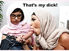 Arabisch, Grote mammen, Bruinharig, Rondborstig, Hardcore, Latijnse vrouw, Moeder, Trio