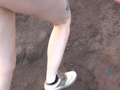 Arsch, Strand, Blasen, Freundin, Behaart, Pov, Muschi, Dürr