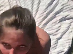 Horny dirty summer fuck in the forest with a German blonde