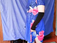 素人, ブロンド, コンピレーション, 女装男装, カワイイ, ヒール, 赤毛, シーメール