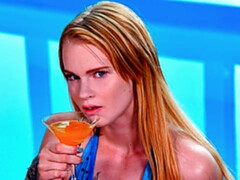 Geweldig, Badpak, Zwart, Pijpbeurt, Handbeurt, Natuurlijke tieten, Tatoeage, Tiener