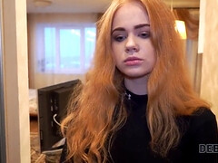 18, 美人, バック, Hd, 自家製, お金, 現実, 赤毛