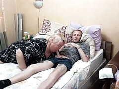 MILF Mother In Law Deep Throat Blowjob Swallows Every Last Drop Of Cum