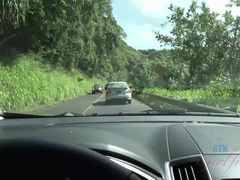 Strand, Bikini, Braunhaarige, Flashen, Im freien, Pov, Rasiert, Titten
