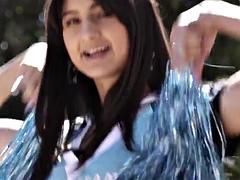 Chica, Mamada, Morena, Animadora, Corridas, Latina, Tetas