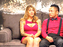 素人, フェラチオ, カップル, 女 人男 人, 現実, 三人