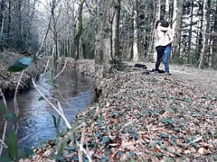 素人, フェラチオ, ヨーロピアン, フランス人, 面白, キス, 下着, アウトドア