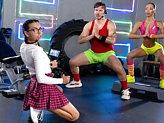 18 años, Culo, Verga grande, Ffm, Interracial, Flaco, Adolescente, Tetas