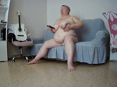 デカパイ, ディルド, ハードコア, 巨大なディルド, 熟年, 淫乱熟女, ロシア人, オッパイの