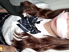 Amateur, Asiatique, Sucer une bite, Éjaculation interne, Japonaise, Pov, Réalité, Adolescente