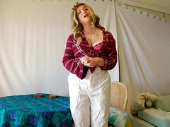 Leie, In den arsch, Grosse titten, Blondine, Nahaufnahme, Spermaladung, Stiefmutter, Taboo