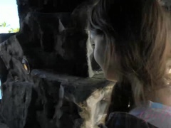 Leie, Bikini, Blasen, Braunhaarige, Besamung, Behaart, Pov, Muschi