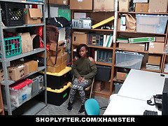 Cute Ebony Teen trades sex for freedom in HD shoplyfter video