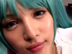 Sexy Asian Girl In Cosplay Gets Her Pussy Filled With Jizz