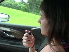 素人, ビーチ, 彼女, オーガズム, アウトドア, ハメ撮り, 喫煙, 濡れ