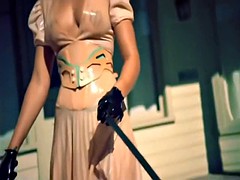 美女, 緊縛, 指いじり, ゴム, レズビアン