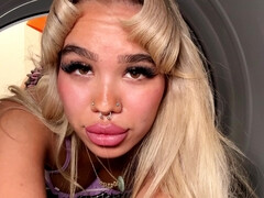 Asiatique, Blonde, Sucer une bite, Éjaculer dans la bouche, Queue, Branlette thaïlandaise, Masturbation, Rasée