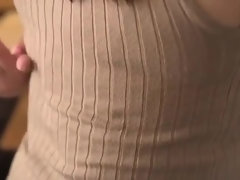 Mellow breasty oriental hussy performing in bukkake action