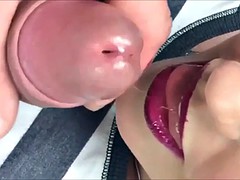 homemade, big load in mouth and swallowing
