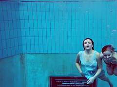 The hottest underwater girls stripping Dashka and Vesta