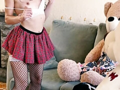 18, 茶髪の, フェティッシュ, Hd, イタリア人, 一人, ティーン, おもちゃ