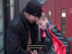 Sucer une bite, Allemand, Hard, Hd, Public, Rousse roux, Maigrichonne, Plan cul à trois