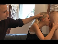 Enthousiasteling, Pijpbeurt, Gebondenheid, Gezin, Handbeurt, Lesbisch, Ondergoed, Tieten likken