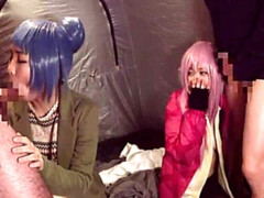 アジア人, ディルド, グループ, Hd, 日本人, アウトドア, 穴開きパンティ, オッパイの