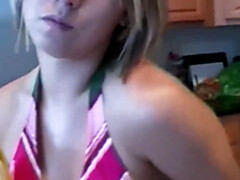 Bikini, Blonde, Fétiche, Nourriture, Petite amie, Hd, Fait maison, Adolescente