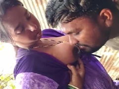 Indian Bhabhi Fucks Neighbor Boy in Outdoor Doggy Style - Big Ass, Tight Pussy, Big Natural Tits