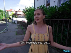 18 años, Culo, Rubia, Mamada, Garganta profunda, Tetas naturales, Al aire libre, Público