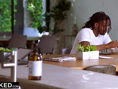 デカチン, ブロンド, フェラチオ, 中出し, イマラチオ, なめる, 小柄, オマンコ