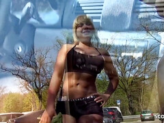 アナル, お尻, ブロンド, 巨乳な, ドイツ人, ハードコア, 公共, ティーン