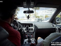 Sucer une bite, Brunette brune, Hard, De plein air, Pénis, Public, Réalité, Criant