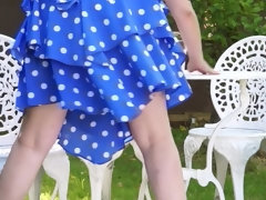 人妻の, オナニー, 熟年, 公共, 剃毛