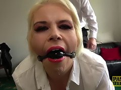 デカパイ, フェラチオ, イギリス人, エロ熟女, フェティッシュ, 熟年, 淫乱熟女, 現実