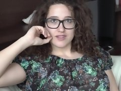 Hot little 18 year old girl is getting rammed on the sofa