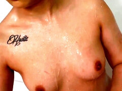 Blond, Sperma in mond, Sperma shot, Diep in de keel, Hd, Interraciaal, Gezichtspunt, Trio