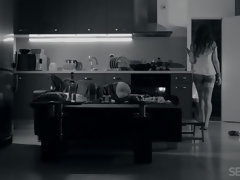 Morena, Pareja, Semen en la boca, Peludo, Natural, Fumando, Solo, Medias largas