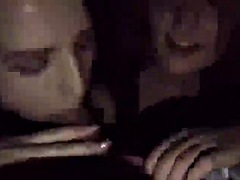 素人, 美女, デカチン, ブロンド, フェラチオ, イく瞬間, 手コキする, 三人