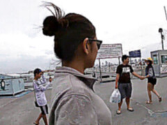 Amateur, Asiatique, Sucer une bite, Couple, Petite amie, De plein air, Public, Thaïlandaise